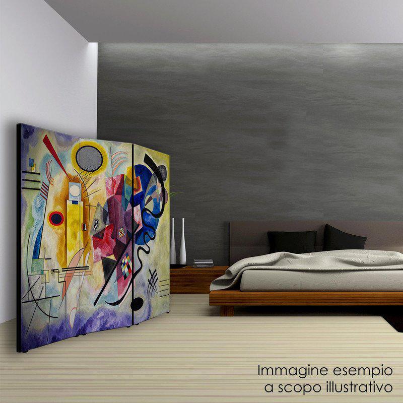 Separe' Divisorio Paravento CINEMA 176x135,6x3,2 cm 3 Ante in Legno con Tela stampata Fronte Retro bifacciale del brand Lupia, categoria: Complementi d'arredo > Paraventi e separÃ¨ > Paraventi decorativi bifacciali.