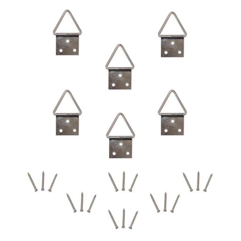Kit 6 Pezzi Attaccaglia snodata a triangolo Ganci per cornici, quadri e specchiere del brand Lupia, categoria: Bricolage e fai da te > Belle arti > Ganci per quadri e specchi, disponibile su Vorreishop.