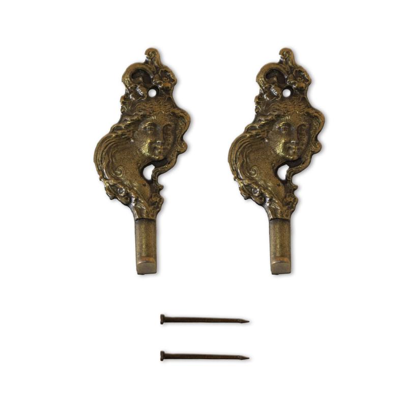 Kit 2 Ganci Per Quadro, Specchiera, Cornice, serie Bronzo NINFEA 6,2x2,7 cm del brand Lupia, categoria: Bricolage e fai da te > Belle arti > Ganci per quadri e specchi, disponibile su Vorreishop.