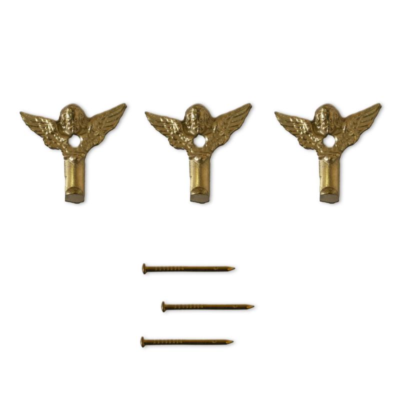 Kit 3 Ganci Per Quadro, Specchiera, Cornice, serie Oro ANGIOLETTO 2,7x3,0 cm del brand Lupia, categoria: Bricolage e fai da te > Belle arti > Ganci per quadri e specchi, disponibile su Vorreishop.