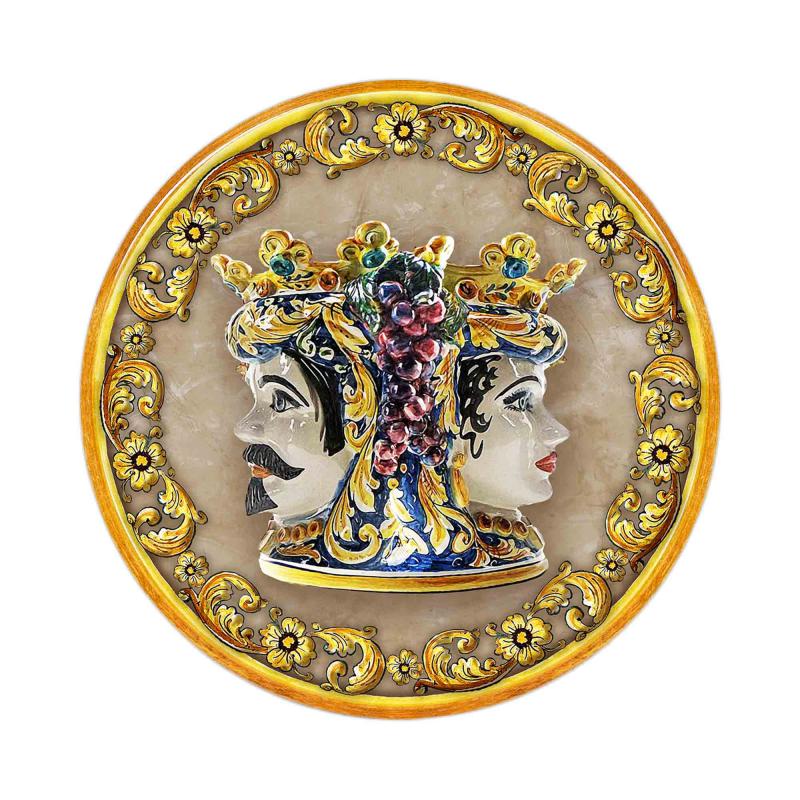 Sottotutto decorato in Legno Rotondo Sotto bicchiere, piatto, pentola I DUE MORI - 32 cm 1 pz del brand Lupia, categoria: Tavola e cucina > Accessori per la Tavola > Sottopentole, Sottopiatti e Sottobicchieri, disponibile su Vorreishop.