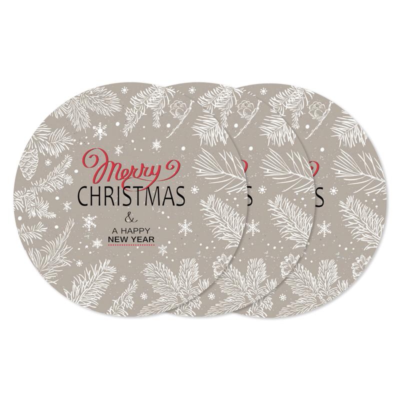 Sottotutto decorato in Legno Rotondo Sotto bicchiere, piatto, pentola Natale CHRISTMAS G - 10 cm Set 3 pz del brand Lupia, categoria: Idee regalo e bomboniere > Oggettistica > Natale, disponibile su Vorreishop.