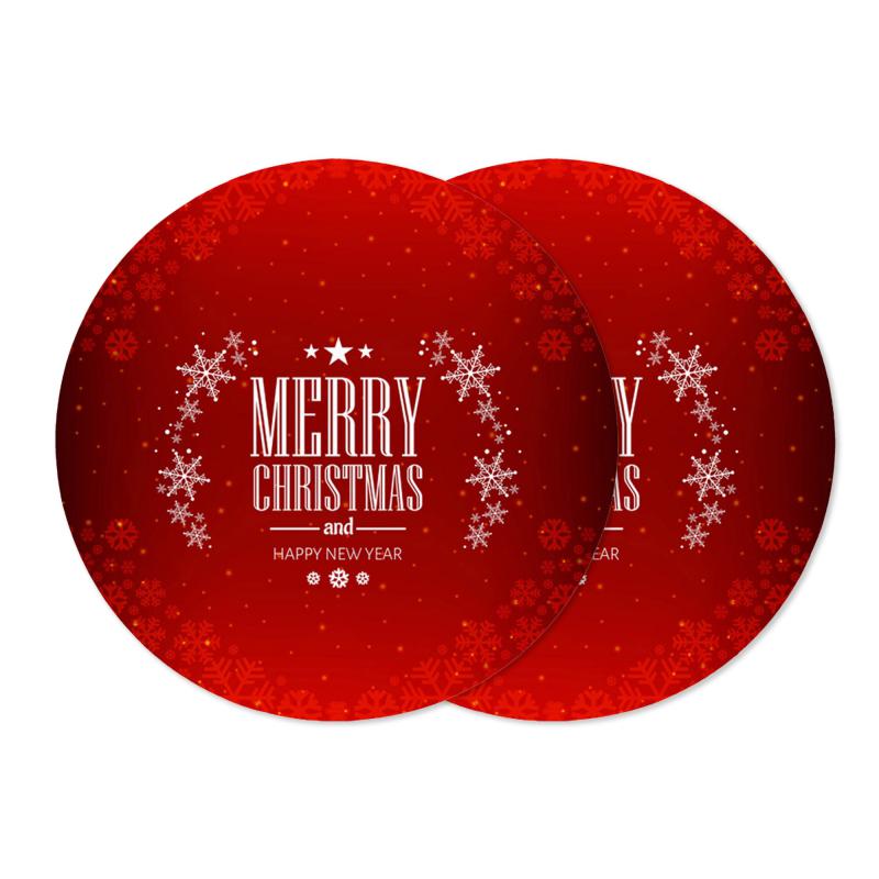 Sottotutto decorato in Legno Rotondo Sotto bicchiere, piatto, pentola Natale CHRISTMAS B - 20 cm Set 2 pz del brand Lupia, categoria: Idee regalo e bomboniere > Oggettistica > Natale, disponibile su Vorreishop.