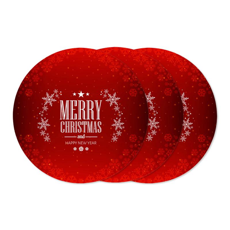 Sottotutto decorato in Legno Rotondo Sotto bicchiere, piatto, pentola Natale CHRISTMAS B - 10 cm Set 3 pz del brand Lupia, categoria: Idee regalo e bomboniere > Oggettistica > Natale, disponibile su Vorreishop.