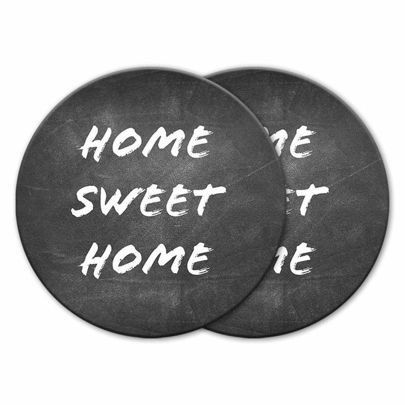 Sottotutto decorato in Legno Rotondo Sotto bicchiere, piatto, pentola HOME SWEET HOME - 20 cm Set 2 pz del brand Lupia, categoria: Tavola e cucina > Accessori per la Tavola > Sottopentole, Sottopiatti e Sottobicchieri, disponibile su Vorreishop.