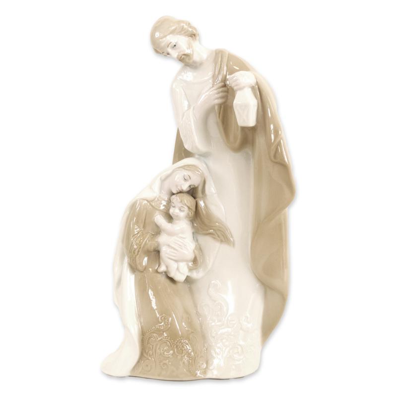 Statuetta NATIVITA' Sacra Famiglia del Natale decorazione natalizia presepe in Ceramica colorata Altezza 25 cm del brand Giardini di Marzo, categoria: Idee regalo e bomboniere > Oggettistica > Statuette Ceramica, disponibile su Vorreishop.