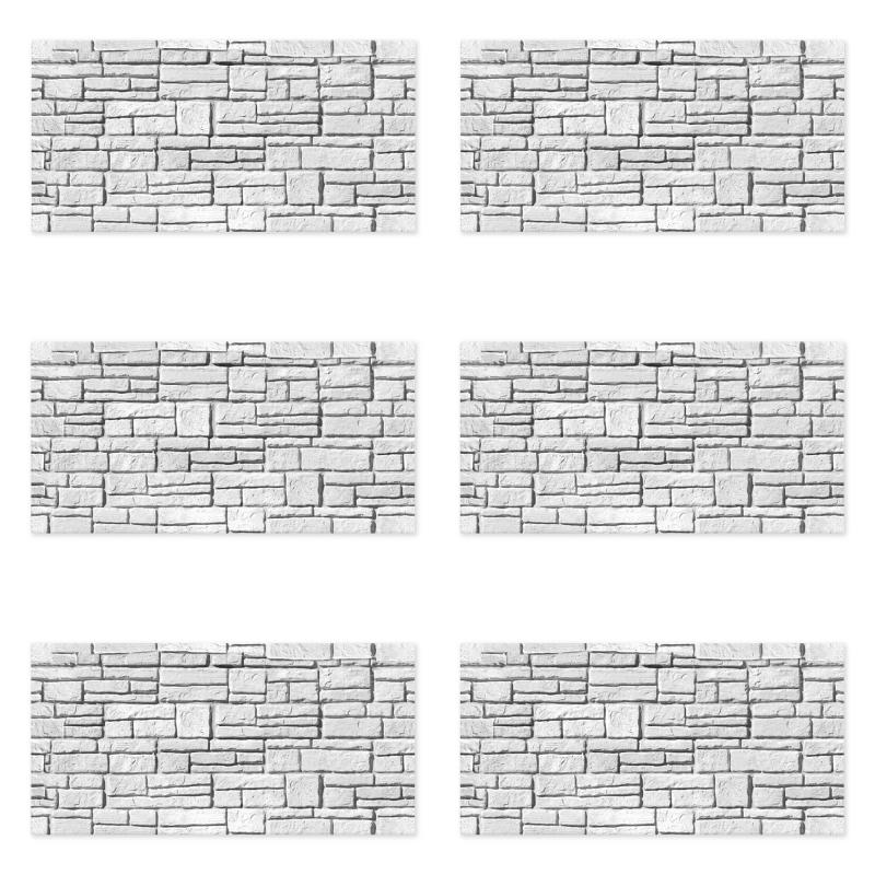 Set 6 pezzi Pannelli di Rivestimento parete e altre superfici Decorazione Modulare 50x100 cm MURO RUSTICO WHITE del brand Lupia, categoria: Arredo e decorazioni > Decorazioni da parete > Pannelli di rivestimento, disponibile su Vorreishop.