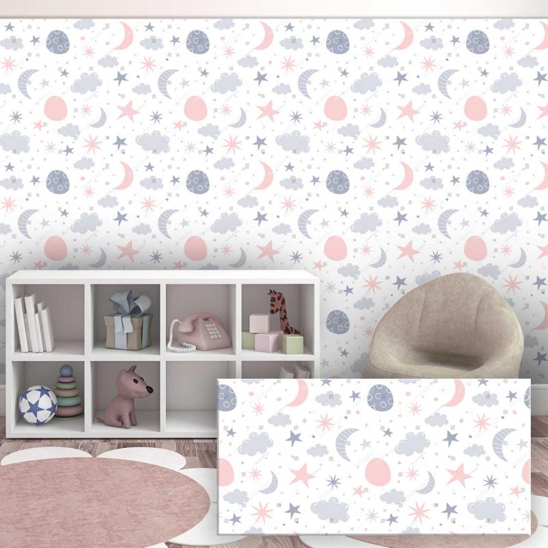 Set 6 pezzi Pannelli di Rivestimento parete e altre superfici Decorazione Modulare 50x100 cm BABY ASTRONOMY   del brand Lupia, categoria: Arredo e decorazioni > Decorazioni da parete > Pannelli di rivestimento.