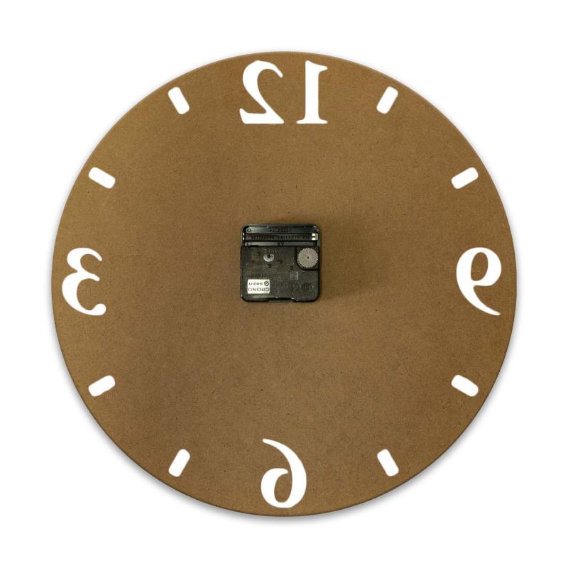 Orologio da parete lavorato in legno cm 32X32 MEMORY BROWN            del brand Lupia, categoria: Complementi d'arredo > Orologi > Orologi da parete.