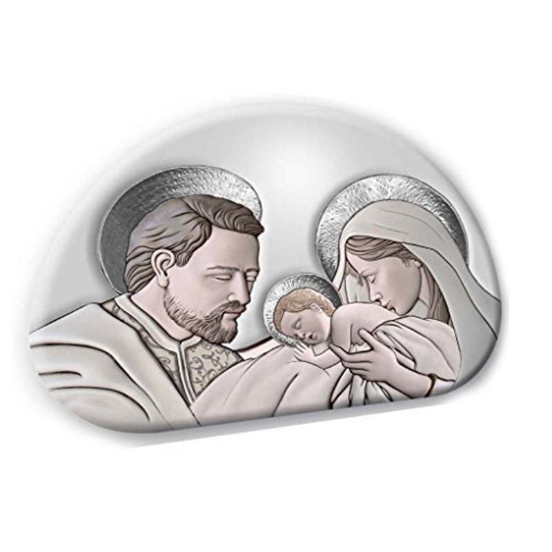 Bomboniera quadretto collezione Sacra Famiglia MEMORY LIGHT THE KISS CERAMIC GREY 15x21 cm del brand Lupia, categoria: Idee regalo e bomboniere > Bomboniere > Bomboniere Quadretti, disponibile su Vorreishop.