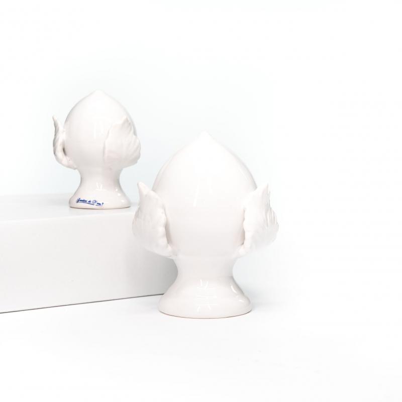 PUMO BIANCO Salentino Chiuso NEW decorazione in ceramica tipica pugliese - Medio H 12 cm del brand Lupia, categoria: Artigianato salentino > Ceramica Salentina > Pumo Salentino, disponibile su Vorreishop.