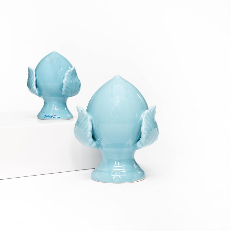 PUMO colorato AZZURRO Tiffany celeste Salentino Chiuso NEW decorazione in ceramica tipica pugliese - Piccolo H 9 cm del brand Lupia, categoria: Artigianato salentino > Ceramica Salentina > Pumo Salentino, disponibile su Vorreishop.