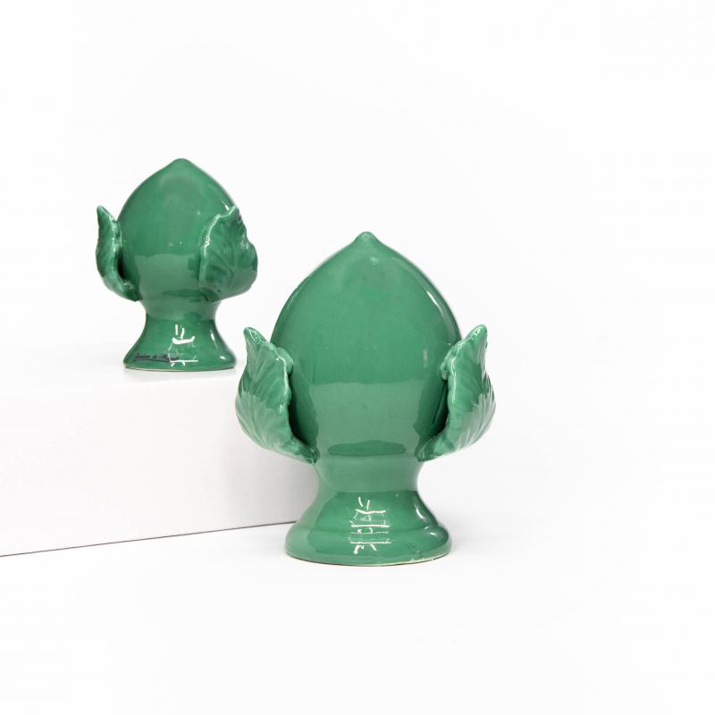 PUMO colorato VERDE Salentino Chiuso NEW decorazione in ceramica tipica pugliese - Grande H 16 cm del brand Lupia, categoria: Artigianato salentino > Ceramica Salentina > Pumo Salentino, disponibile su Vorreishop.