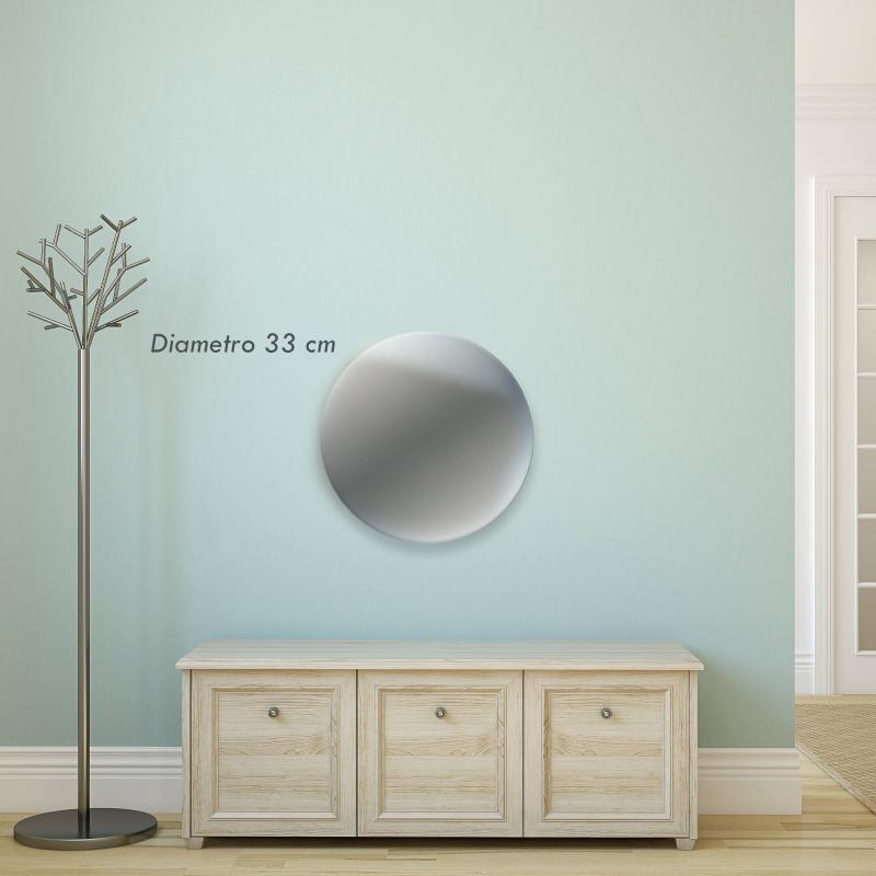 Specchio circolare, tondo a filo lucido  - diametro 32,5 cm del brand Lupia, categoria: Complementi d'arredo > Specchi e specchiere > Specchi da parete.