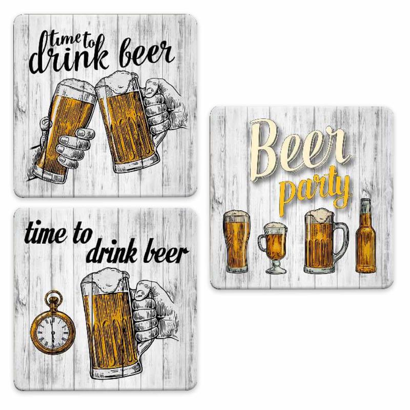 SOTTOTUTTO Quadrato Collezione BEER Set assortito Sottobicchiere, Sottopiatto o Sottopentola, segnaposto, bomboniera in legno decorato con stampa - 108 pz 10x10 cm sotto bicchieri del brand Lupia, categoria: Tavola e cucina > Accessori per la Tavola > Sottopentole, Sottopiatti e Sottobicchieri, disponibile su Vorreishop.