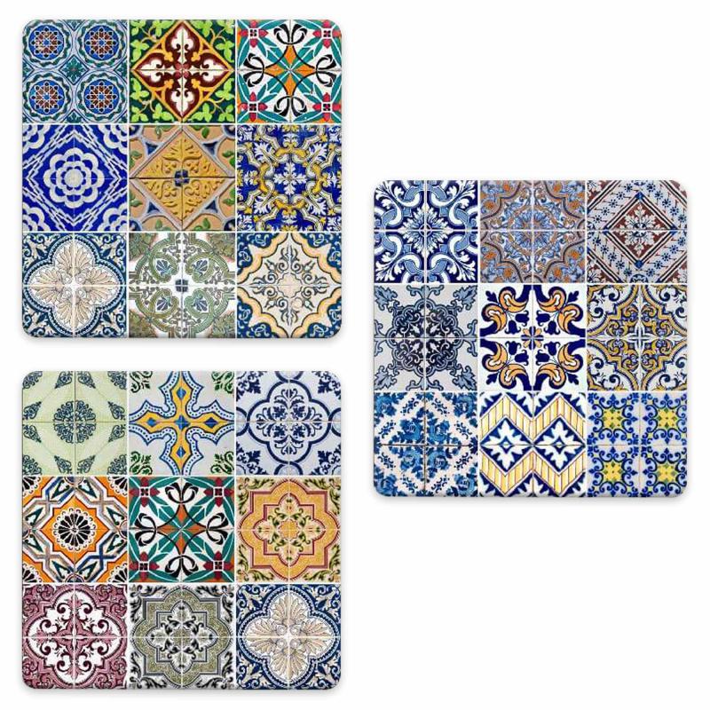 SOTTOTUTTO Quadrato Collezione TILES Set assortito Sottobicchiere, Sottopiatto o Sottopentola, segnaposto, bomboniera in legno decorato con stampa - 108 pz 10x10 cm sotto bicchieri del brand Lupia, categoria: Idee regalo e bomboniere > Bomboniere > Bomboniere Segnaposto, disponibile su Vorreishop.