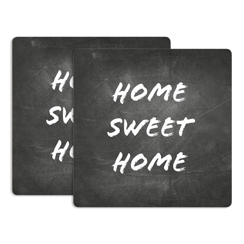 Sottotutto decorato in Legno QUADRATO Sotto bicchiere, piatto, pentola HOME SWEET HOME Blackboard - 20x20 cm Set 2 pz del brand Lupia, categoria: Idee regalo e bomboniere > Bomboniere > Bomboniere Segnaposto, disponibile su Vorreishop.