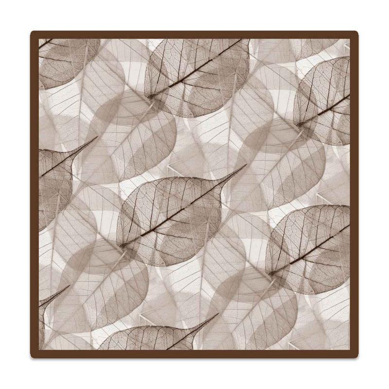 Sottotutto decorato in Legno QUADRATO Sotto bicchiere, piatto, pentola LEAVES BROWN - 10x10 cm Set 3 pz del brand Lupia, categoria: Idee regalo e bomboniere > Bomboniere > Bomboniere Segnaposto, disponibile su Vorreishop.