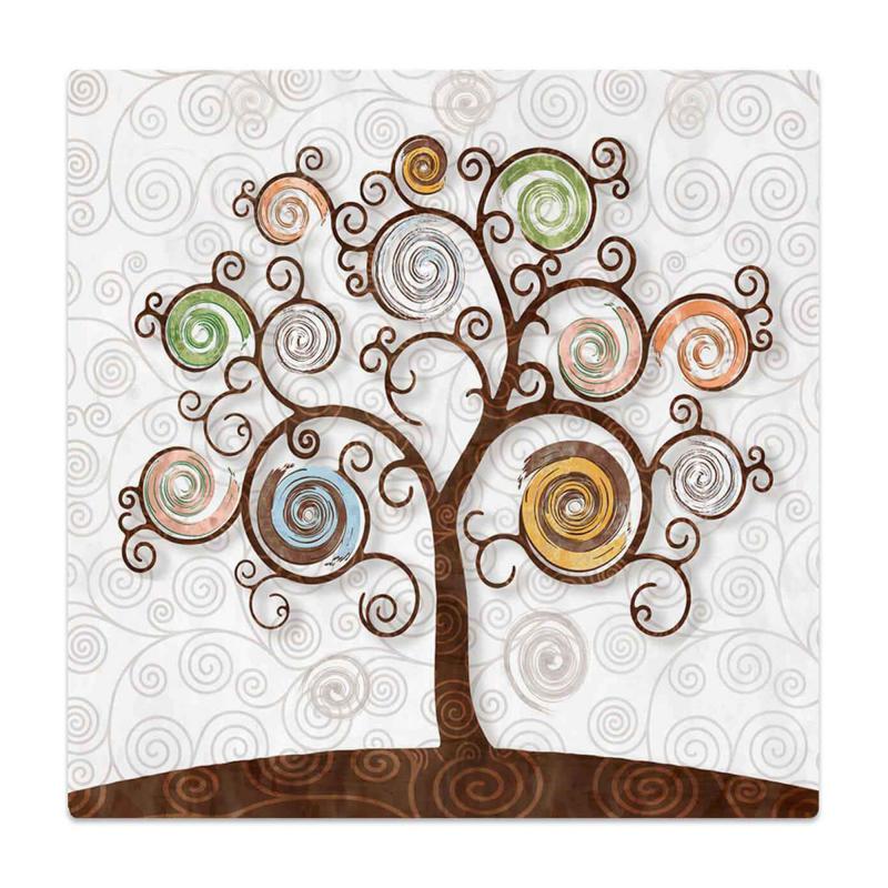 Sottotutto decorato Albero della Vita in Legno QUADRATO Sotto bicchiere, piatto, pentola TREE WHITE - 10x10 cm Set 3 pz del brand Lupia, categoria: Idee regalo e bomboniere > Bomboniere > Bomboniere Segnaposto, disponibile su Vorreishop.