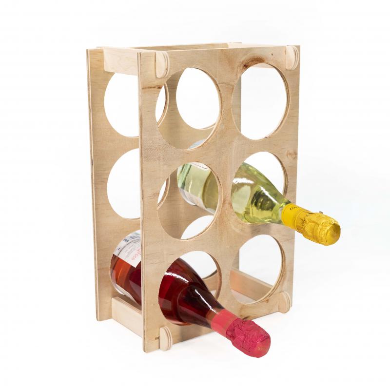 Cantinetta Vino Legno grezzo NATURAL 24,6x36,6 profondita' 16 cm Portabottiglie per 6 bottiglie del brand Lupia, categoria: Tavola e cucina > Portapane, Contenitori e Organizer > Scatole portaoggetti, Box, Cantinette, Cassette, disponibile su Vorreishop.