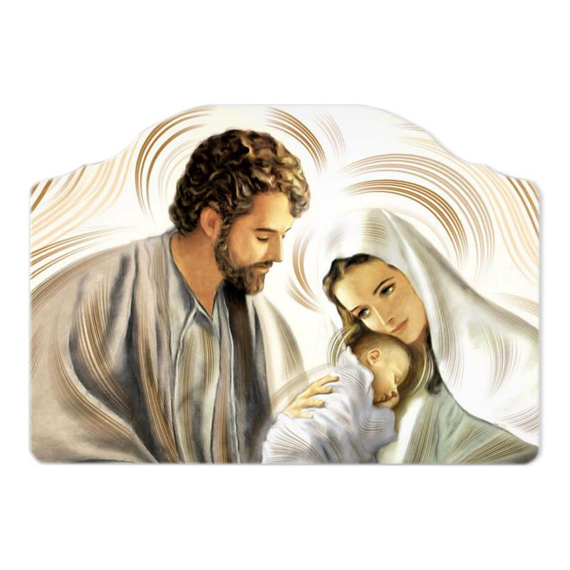 Quadro moderno Capezzale sacra famiglia 46x65 cm NATIVITY BROWN su tavola lavorata del brand Lupia, categoria: Arredo e decorazioni > Decorazioni da parete > Capezzali, disponibile su Vorreishop.