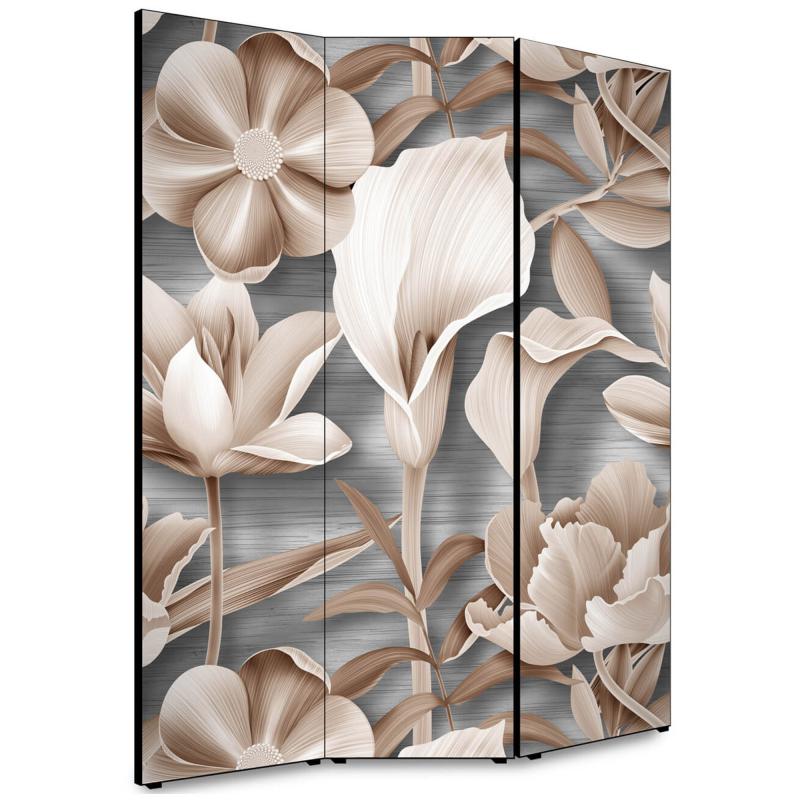 Separe' per interni, Divisorio 135,6 x H 176 x P 3,1 cm FLOWER GRAPHIC MIX paravento 3 Ante in legno con Tele stampate fronte retro Soggetto unico del brand Lupia, categoria: Complementi d'arredo > Paraventi e separÃ¨ > Paraventi decorativi bifacciali, disponibile su Vorreishop.