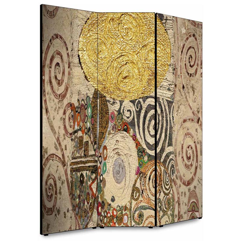 Separe' per interni, Divisorio 135,6 x H 176 x P 3,1 cm COMPOSITION STYLE KLIMT paravento 3 Ante in legno con Tele stampate fronte retro Soggetto unico del brand Lupia, categoria: Complementi d'arredo > Paraventi e separÃ¨ > Paraventi decorativi bifacciali, disponibile su Vorreishop.