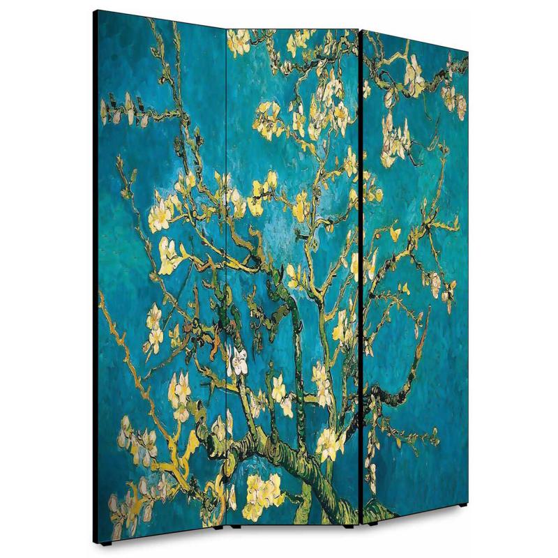 Separe' per interni, Divisorio 135,6 x H 176 x P 3,1 cm RAMI DI MANDORLO paravento 3 Ante in legno con Tele stampate fronte retro Soggetto unico del brand Lupia, categoria: Complementi d'arredo > Paraventi e separÃ¨ > Paraventi decorativi bifacciali, disponibile su Vorreishop.