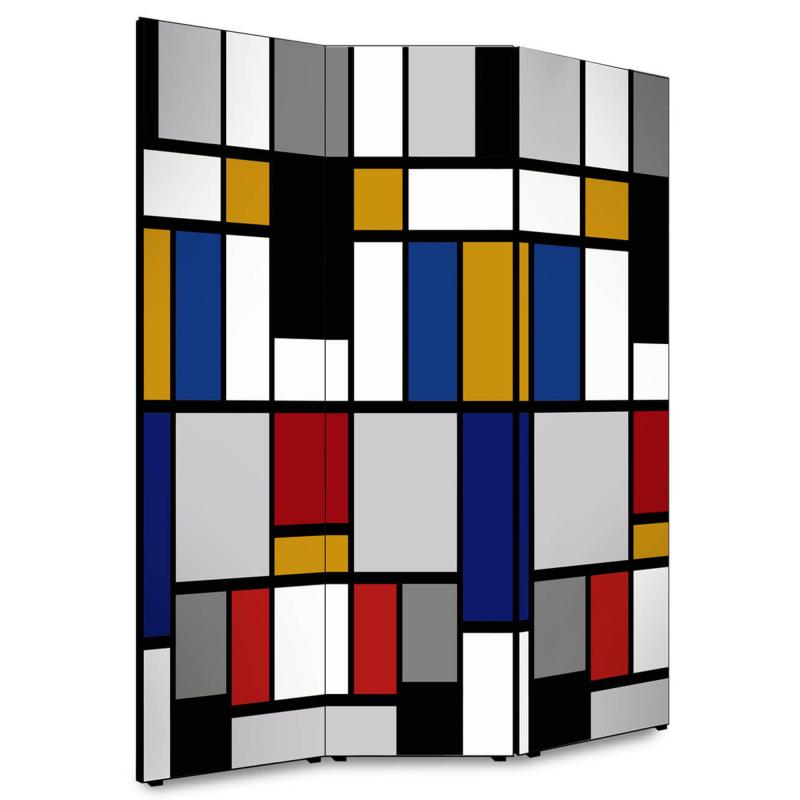 Separe' per interni, Divisorio 135,6 x H 176 x P 3,1 cm CRYSTAL GEOMETRICO paravento 3 Ante in legno con Tele stampate fronte retro Soggetto unico del brand Lupia, categoria: Complementi d'arredo > Paraventi e separÃ¨ > Paraventi decorativi bifacciali, disponibile su Vorreishop.