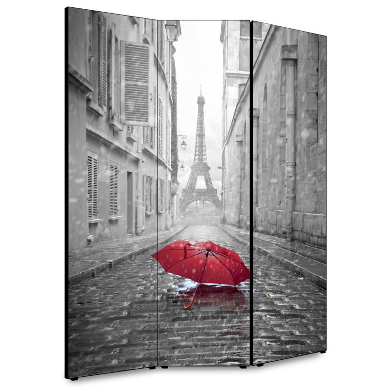 Separe' per interni, Divisorio 135,6 x H 176 x P 3,1 cm PARAPLUIE A PARIS paravento 3 Ante in legno con Tele stampate fronte retro Soggetto unico del brand Lupia, categoria: Complementi d'arredo > Paraventi e separÃ¨ > Paraventi decorativi bifacciali, disponibile su Vorreishop.