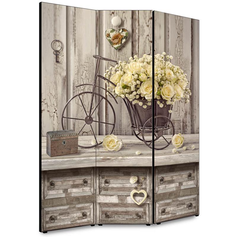 Separe' per interni, Divisorio 135,6 x H 176 x P 3,1 cm YELLOW ROSES paravento 3 Ante in legno con Tele stampate fronte retro Soggetto unico del brand Lupia, categoria: Complementi d'arredo > Paraventi e separÃ¨ > Paraventi decorativi bifacciali, disponibile su Vorreishop.