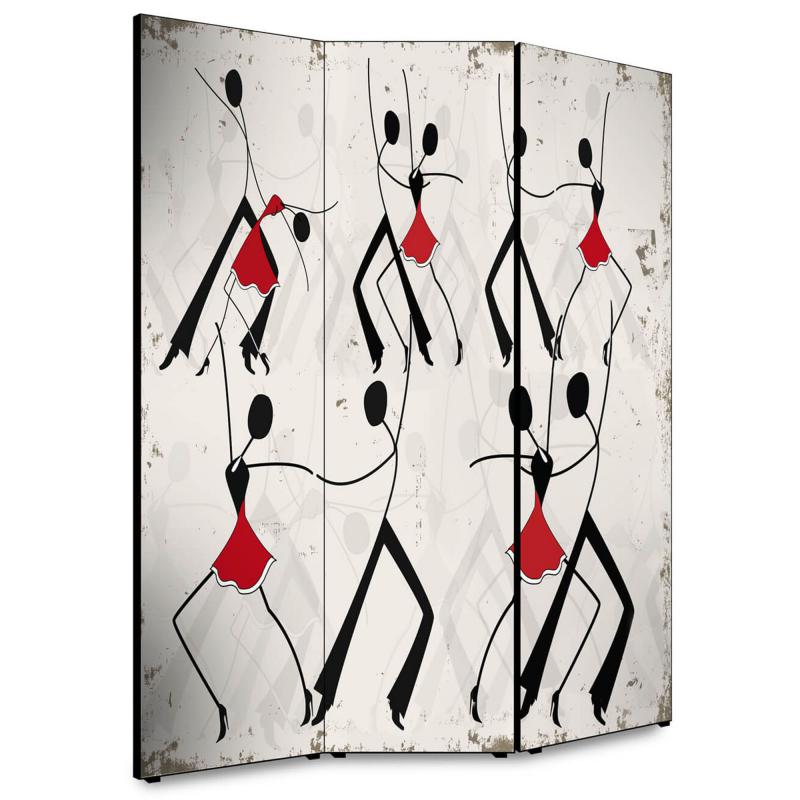 Separe' per interni, Divisorio 135,6 x H 176 x P 3,1 cm DANCING SCHOOL paravento 3 Ante in legno con Tele stampate fronte retro Soggetto unico del brand Lupia, categoria: Complementi d'arredo > Paraventi e separÃ¨ > Paraventi decorativi bifacciali, disponibile su Vorreishop.