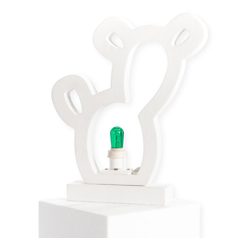 Lampada da tavolo in legno FICO O CACTUS 21x21 cm LUMINARIA d'arredo pugliese - Lampadina Bianco Caldo del brand Lupia, categoria: Artigianato salentino > Luminarie Salentine > Luminaria, disponibile su Vorreishop.