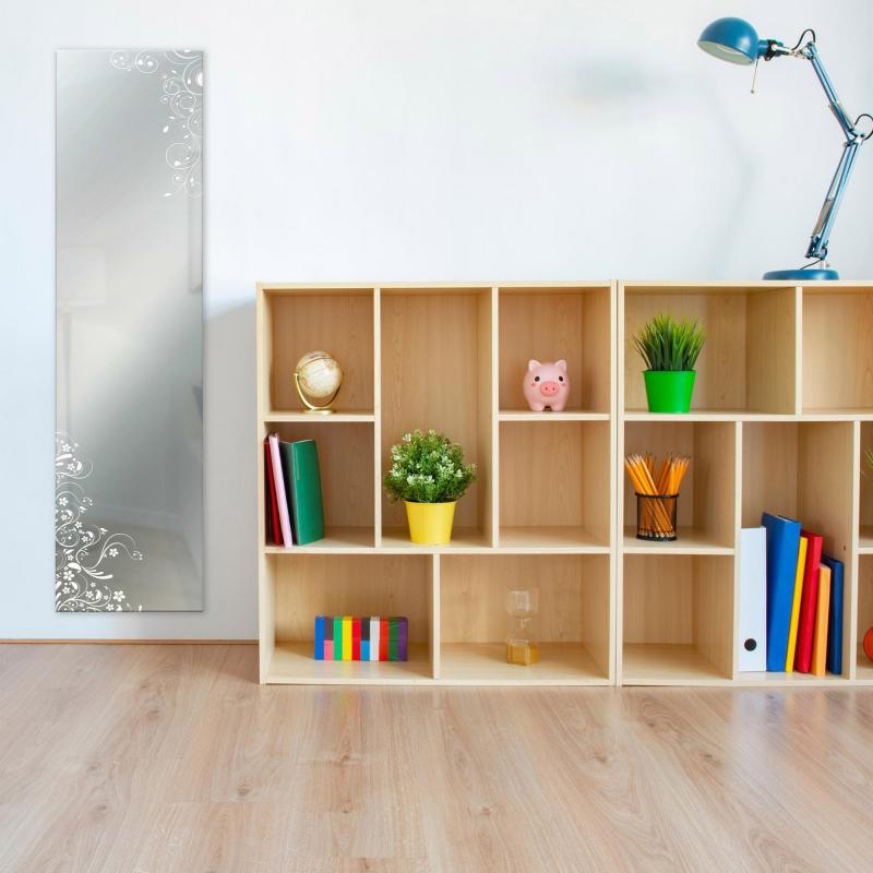 Specchio da parete con decorazione FLOWER a filo lucido  - 38x160 cm del brand Lupia, categoria: Complementi d'arredo > Specchi e specchiere > Specchi da parete.