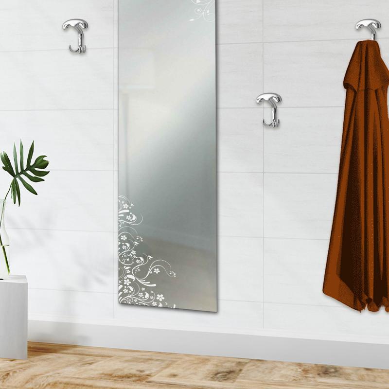 Specchio da parete con decorazione FLOWER a filo lucido  - 38x160 cm del brand Lupia, categoria: Complementi d'arredo > Specchi e specchiere > Specchi da parete.