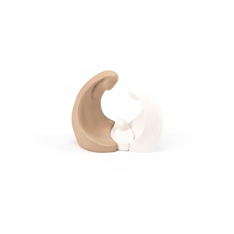 Statuetta, scultura moderna stilizzata NATIVITA' LIGHT BROWN 8x5x8,5 cm Sacra Famiglia del Natale decorazione natalizia presepe artistico colorato del brand ARTES Creazioni d'Arte, categoria: Idee regalo e bomboniere > Oggettistica > Natale, disponibile su Vorreishop.