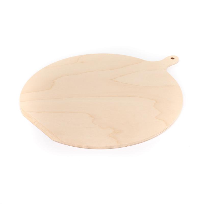 Pala per pizza in Legno di Betulla 29,5x34,8 cm Tagliere Rotondo con manico Paletta da cucina del brand Lupia, categoria: Tavola e cucina > Spianatoie, Taglieri e Vassoi > Taglieri.
