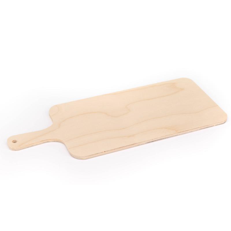Tagliere da cucina LIGHT in legno medio con manico 14,7x34,1 cm, Vassoio Aperitivo allungato rettangolare legno di betulla del brand Lupia, categoria: Tavola e cucina > Spianatoie, Taglieri e Vassoi > Taglieri.