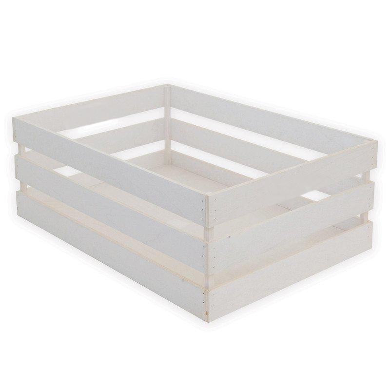 Cassetta Contenitore in legno BIANCA Scatola Cesta Portaoggetti Decorativa da Esposizione multiuso per casa ed eventi - 28x38 Altezza 14 cm del brand Lupia, categoria: Tavola e cucina > Portapane, Contenitori e Organizer > Scatole portaoggetti, Box, Cantinette, Cassette, disponibile su Vorreishop.