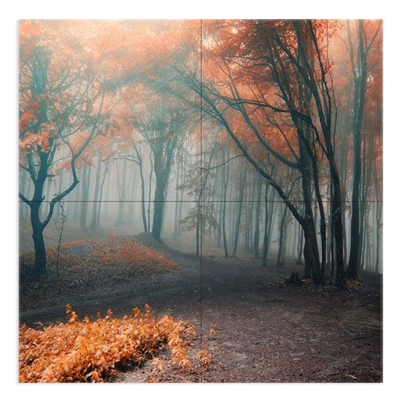 Quadro moderno grande su tela WALL 2x2 m PAESAGGI FOGLIE MORTE, set 4 pz tele 1x1 m per soggiorno camera da letto del brand Lupia, categoria: Arredo e decorazioni > Quadri e Tele > Grandi Quadri, disponibile su Vorreishop.