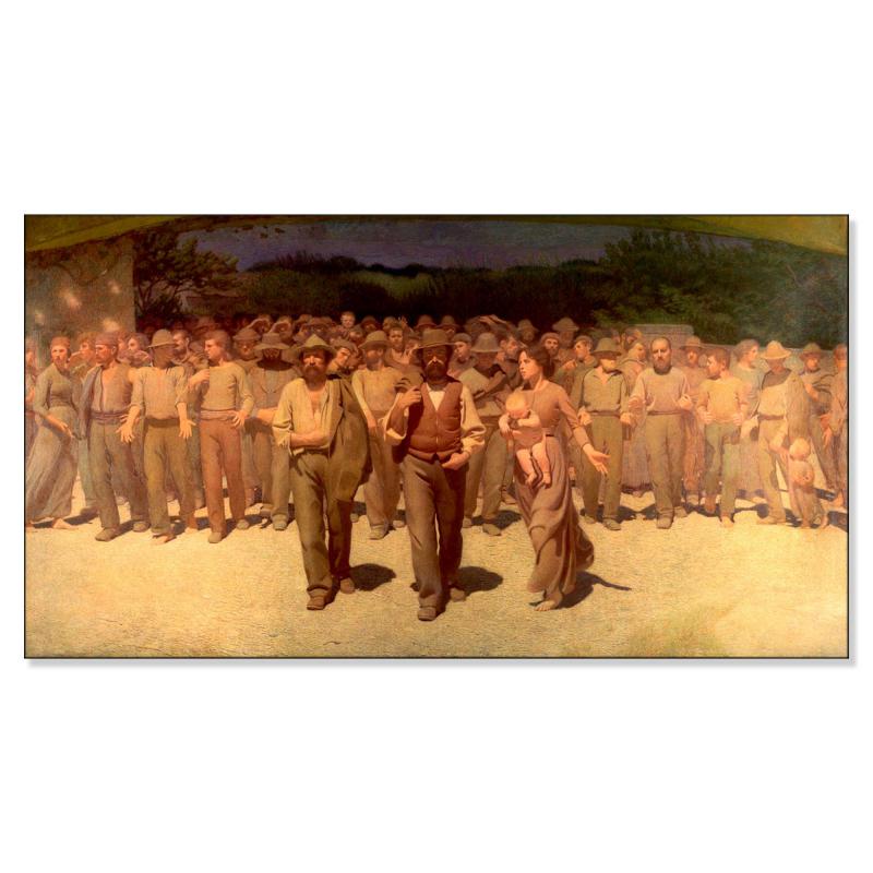 Quadro su tela il meglio dell arte 45X75 cm IL QUARTO STATO - PELLIZZA DA VOLPEDO del brand Lupia, categoria: Arredo e decorazioni > Quadri e Tele > Riproduzioni quadri famosi, disponibile su Vorreishop.