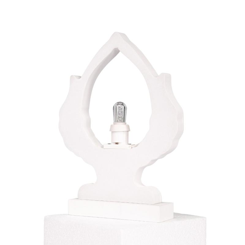 Lampada da tavolo in legno PUMO SALENTINO 21x21 cm LUMINARIA d'arredo pugliese - Lampadina Bianco Caldo del brand Lupia, categoria: Artigianato salentino > Luminarie Salentine > Luminaria, disponibile su Vorreishop.