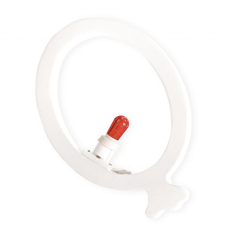 Lampada da tavolo o parete in legno PALLONCINO 21x21 cm LUMINARIA d'arredo pugliese - Lampadina Bianco Caldo del brand Lupia, categoria: Artigianato salentino > Luminarie Salentine > Luminaria.