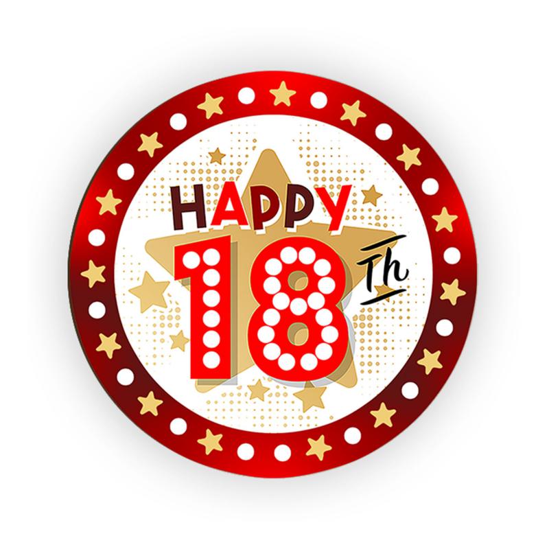 Calamita, MAGNETI in Legno Set da 24 PEZZI D.4,5 cm Compleanno 18 ANNI, segnaposto ricordino regalo, bomboniera confettata, pensierino anniversario del brand Lupia, categoria: Idee regalo e bomboniere > Oggettistica > Magneti, disponibile su Vorreishop.