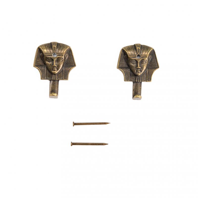 Kit 2 Ganci Per Quadro, appendino Specchiera, gancetti Cornice portafoto, serie BRONZO FARAONE 3,1x2,8 cm con chiodi del brand Lupia, categoria: Bricolage e fai da te > Belle arti > Ganci per quadri e specchi, disponibile su Vorreishop.