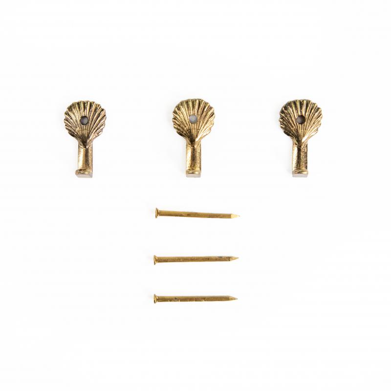 Kit 3 Ganci Per Quadro, appendino Specchiera, gancetti Cornice portafoto, serie ORO CONCHIGLIA PICCOLA 2,3x1,3 cm con chiodi del brand Lupia, categoria: Bricolage e fai da te > Belle arti > Ganci per quadri e specchi, disponibile su Vorreishop.