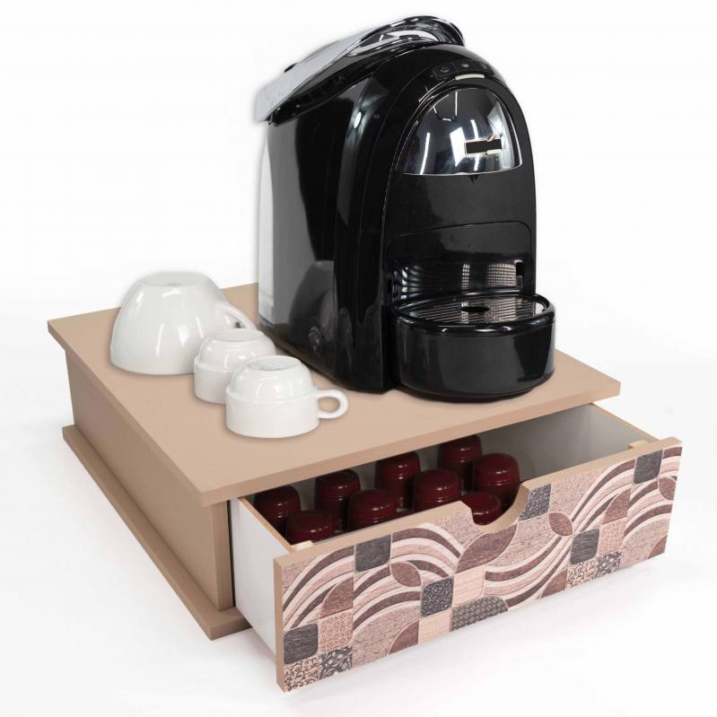 Contenitore Porta Capsule e Cialde caffÃ¨ Cassetto ORGANIZER Vintage LEAVES TILES 33x33 cm in legno del brand Lupia, categoria: Tavola e cucina > Portapane, Contenitori e Organizer > Organizer, disponibile su Vorreishop.