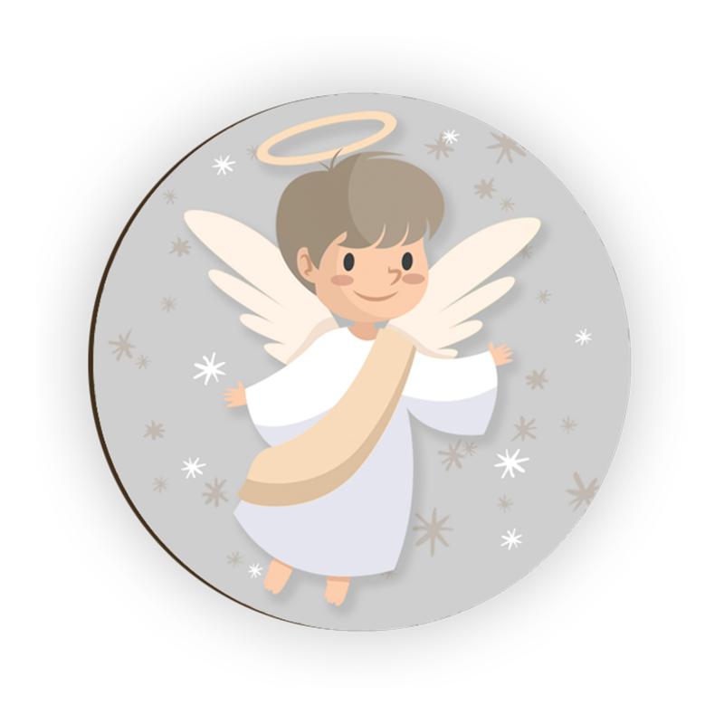 Calamita, MAGNETI in Legno Set da 24 PEZZI D.4,5 cm ANGEL MIX con decorazione stampata del brand Lupia, categoria: Idee regalo e bomboniere > Bomboniere > Bomboniere Segnaposto, disponibile su Vorreishop.