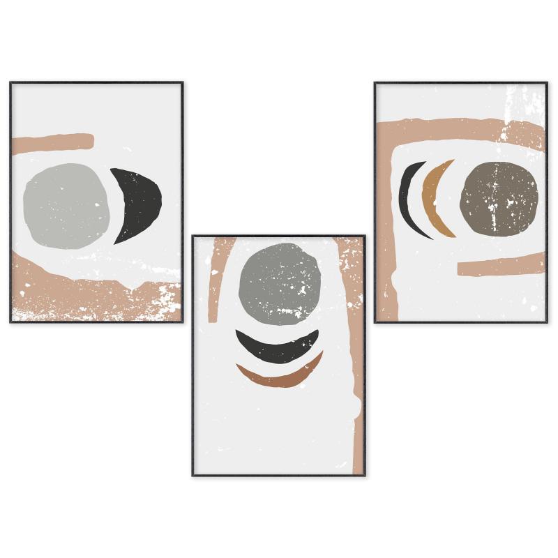 Set con 3 POSTER Quadri moderni SMILE A3 29,7x42 ART PRINTS METAL finitura metallizzata soggiorno camera da letto, astratti SENZA CORNICE del brand Lupia, categoria: Arredo e decorazioni > Poster > Poster Art Prints Metal, disponibile su Vorreishop.