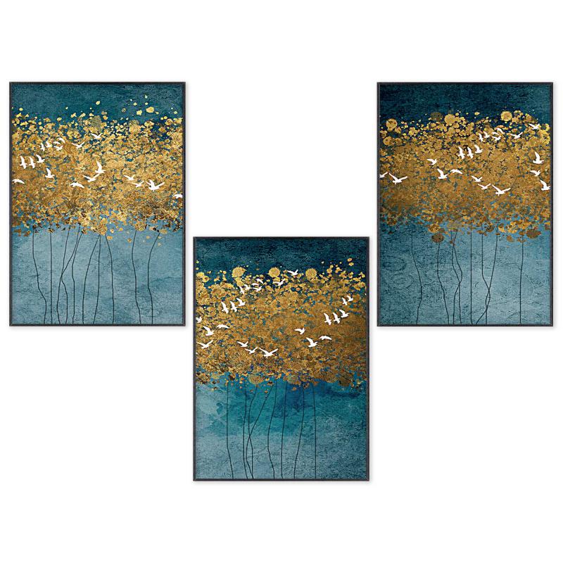 Set con 3 POSTER Quadri moderni FLYING TREES A3 29,7x42 ART PRINTS METAL finitura metallizzata soggiorno camera da letto, astratti SENZA CORNICE del brand Lupia, categoria: Arredo e decorazioni > Poster > Poster Art Prints Metal, disponibile su Vorreishop.